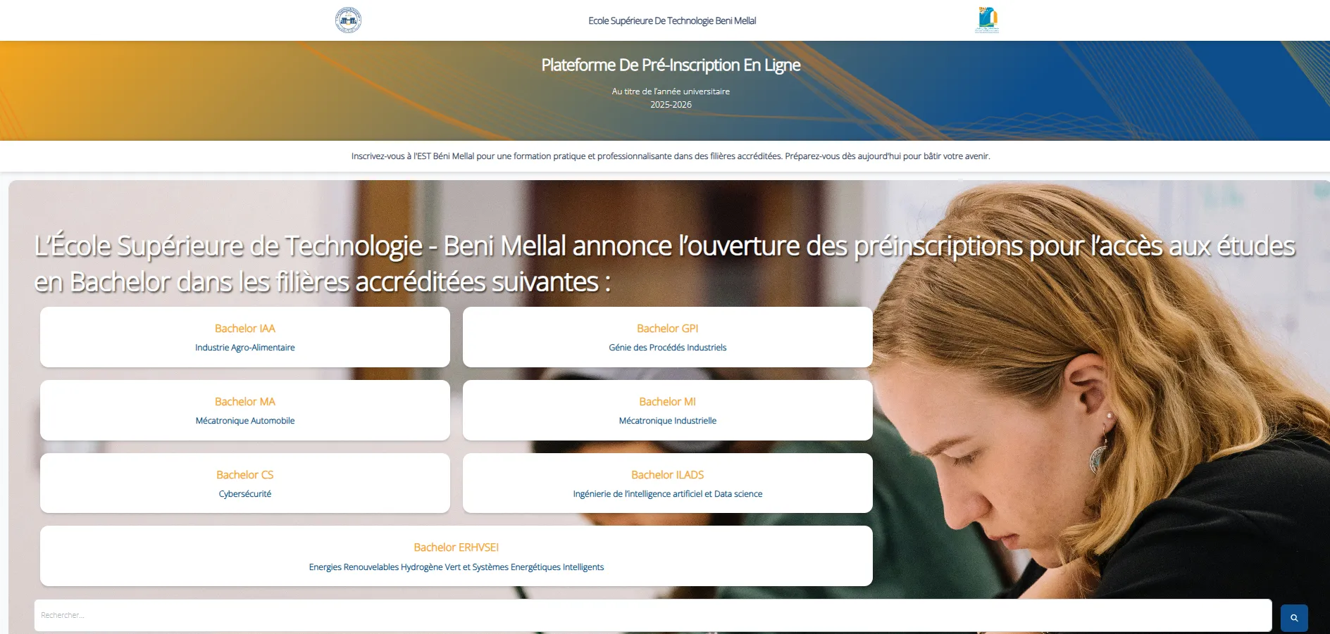 Résultats du concours daccès au Bachelor en Technologie